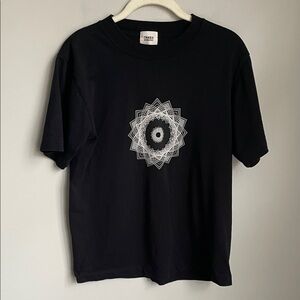 TAKEO Kikuchi Black Graphic Short Sleeve T-Shirt Size Medium
